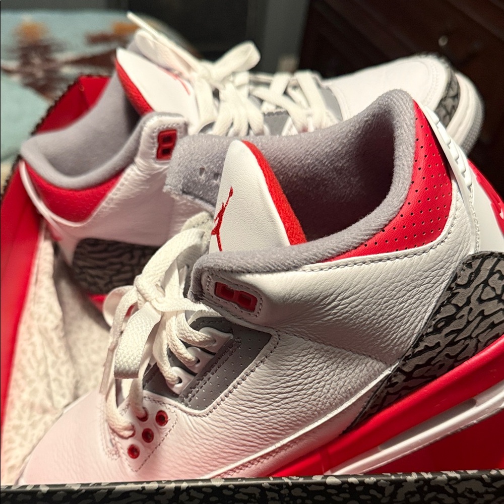 Jordan Kids Sneakers - White, Red, Black